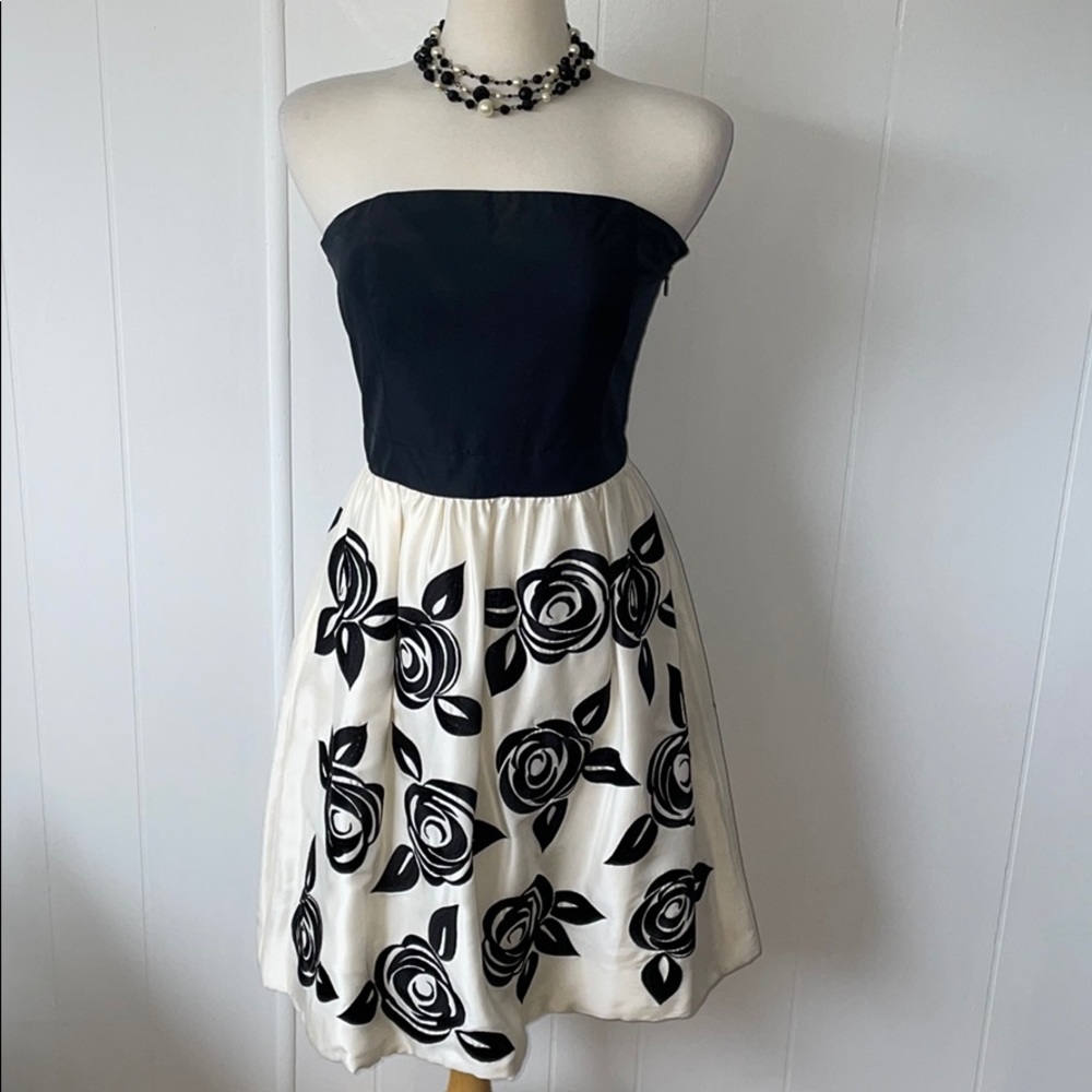 WHBM 100% Silk Strapless